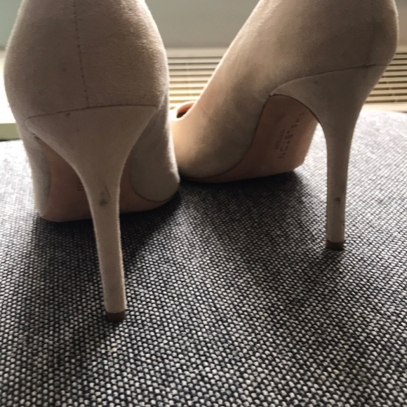 Halston Heritage Nude Suede Pumps (7M) - Picture 2 of 5